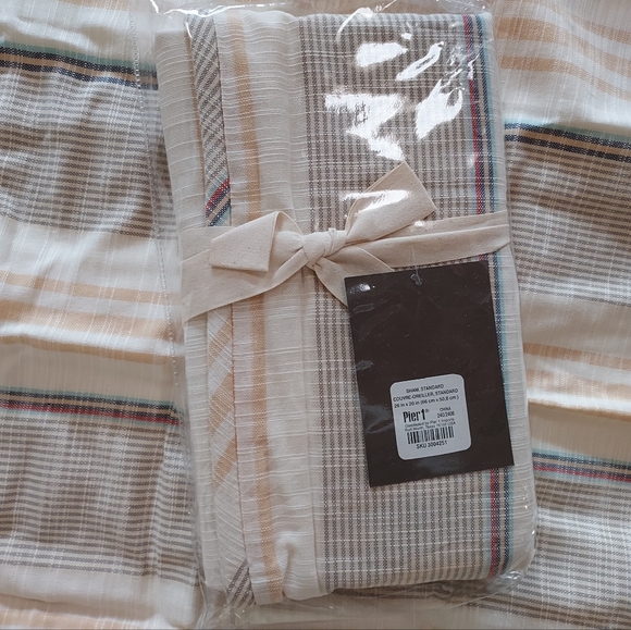Pier 1 Other - New Pier 1 Shams - Couvre - Oreiller Natural Look